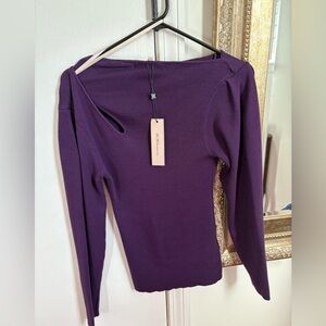 BCBGeneration Blackberry Knit Top